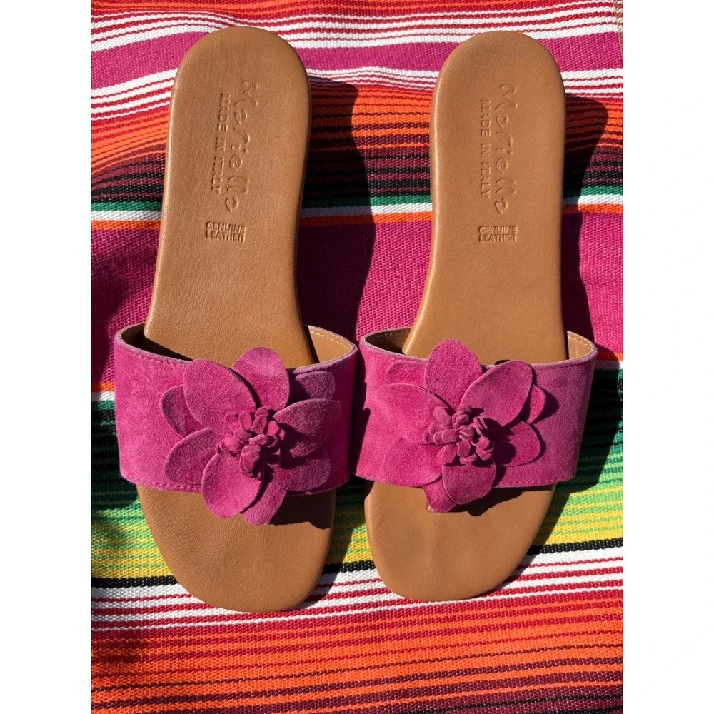 Sunshine In A Box Sz 9-10 Beach Pool Vacation Flats Zara, Dolce Vita & Mariella - Picture 5 of 11